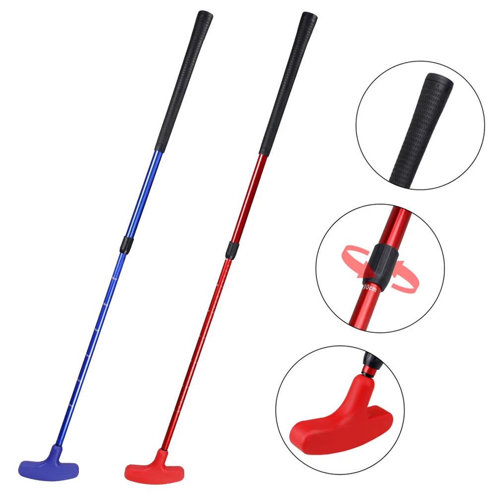 Golf Equipment For Kids - พัตเตอร์กอล์ฟแบบปรับได้สําหรับผู้ชายและเด็กขวาและซ้ายมือสองทางมินิกอล์ฟคลับสแตนเลสการฝึกอบรม