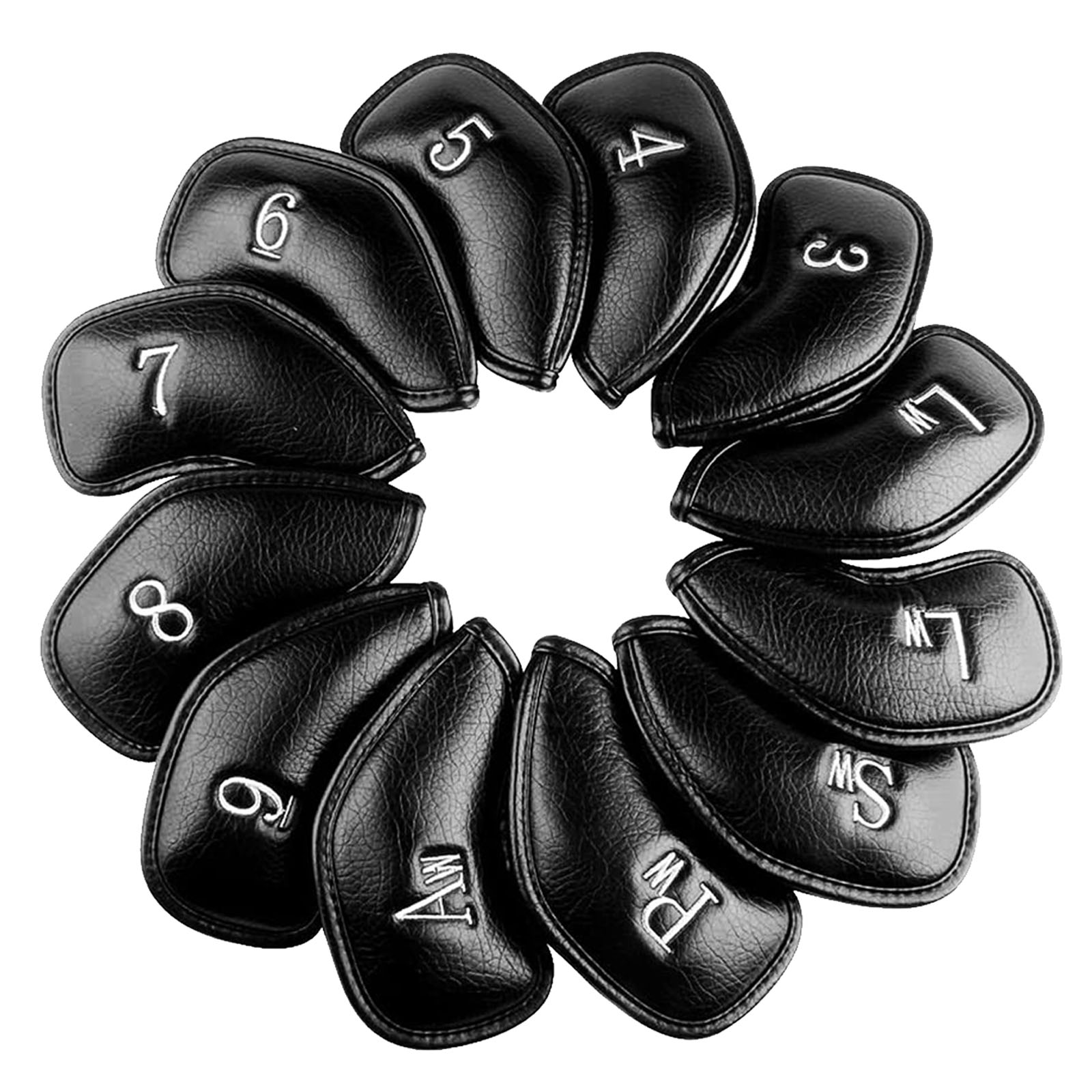 Golf Equipment Deals - ปลอกหุ้มหัวไม้กอล์ฟหนังสังเคราะห์คุณภาพพรีเมียม ดีไซน์ทันสมัย รุ่น Iron & Wedge