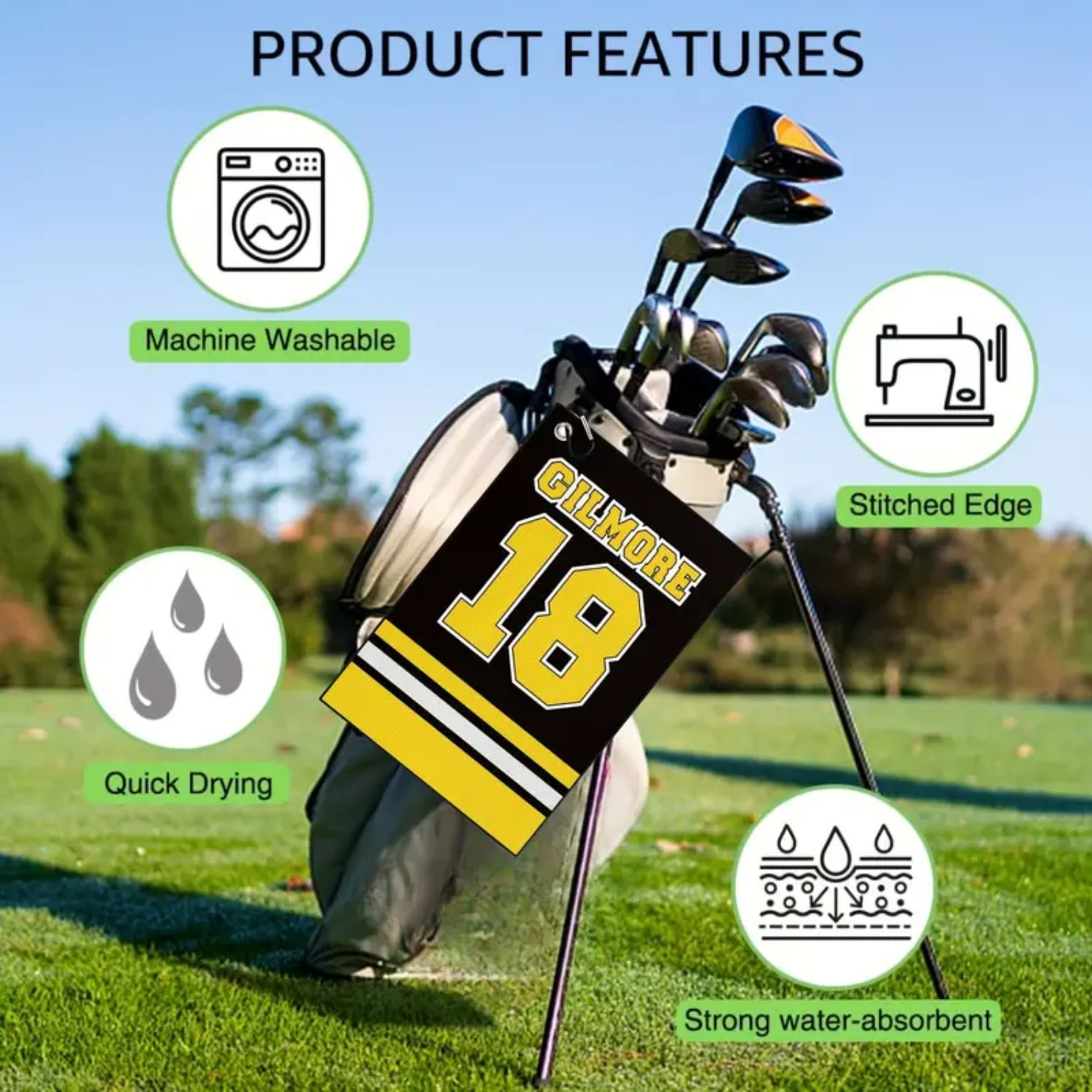 แฮปปี้ กิลมอร์ ดีไซน์ ไมโครไฟเ - Golf Towel Waffle บทวิจารณ์และราคา