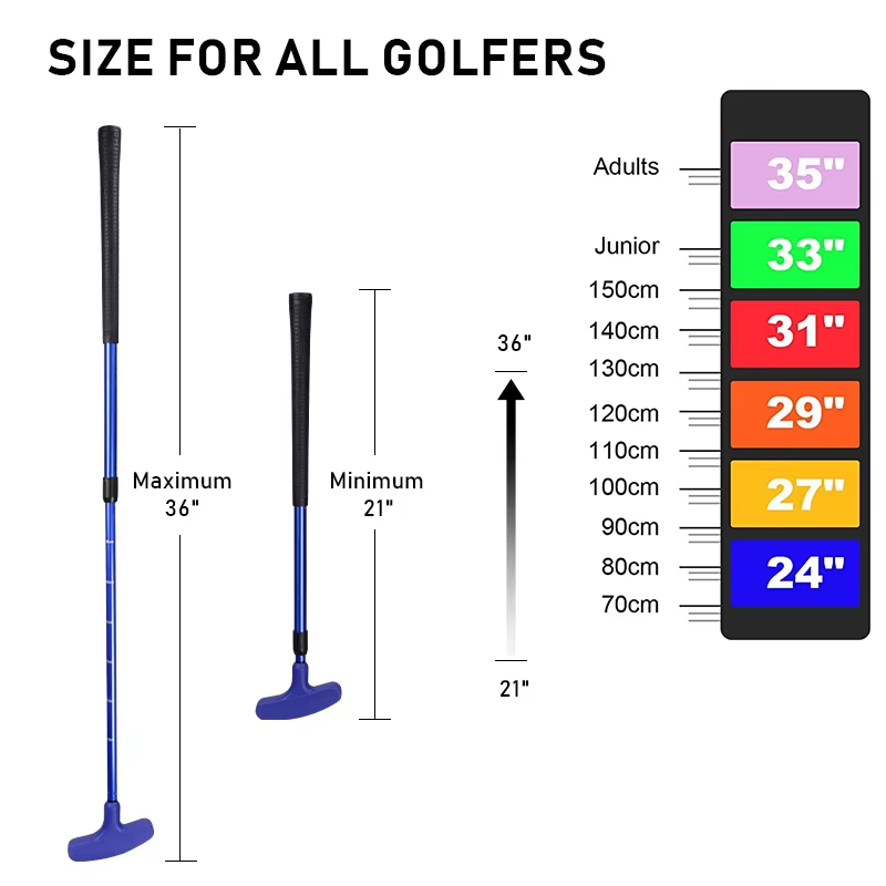 พัตเตอร์กอล์ฟแบบปรับได้สําหรับ - Golf Equipment For Kids บทวิจารณ์และราคา