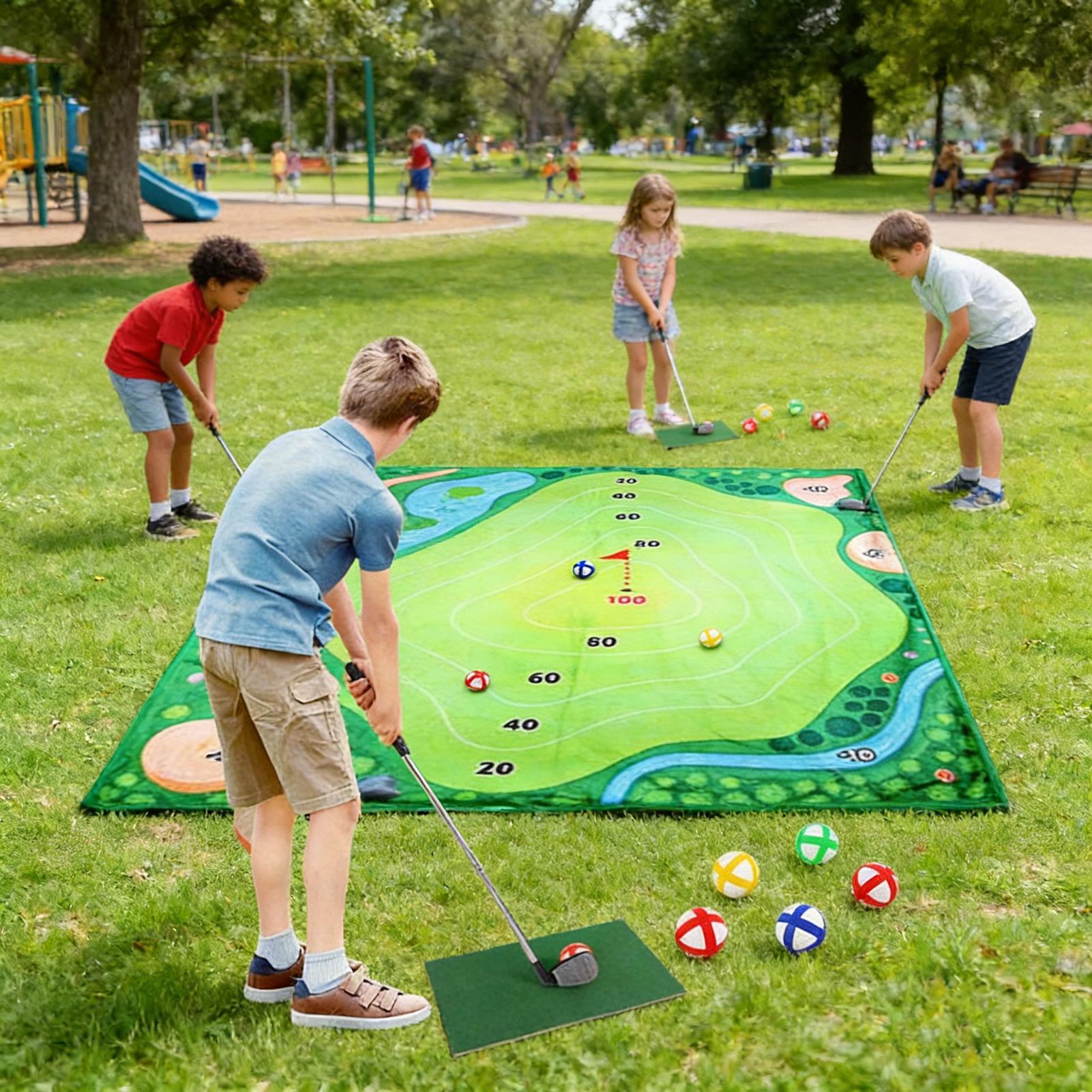 เสื่อฝึกซ้อมกอล์ฟ อุปกรณ์ฝึกซ้ - Golf Equipment For Kids บทวิจารณ์และราคา